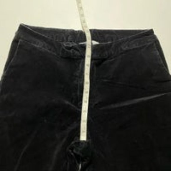 DG2 by Diane Gilman Velvet Micro suede Straight Leg Wide Leg Pants Black Size 3x - Picture 2 of 3